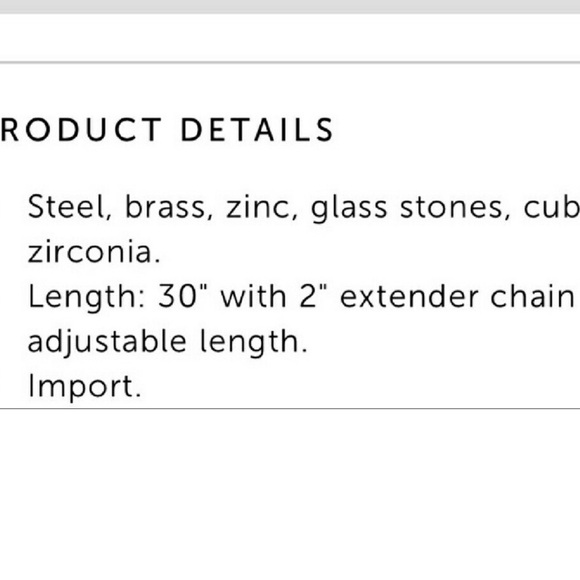 J.CREW CRYSTAL PARTY PENDANT NECKLACE - Picture 3 of 3